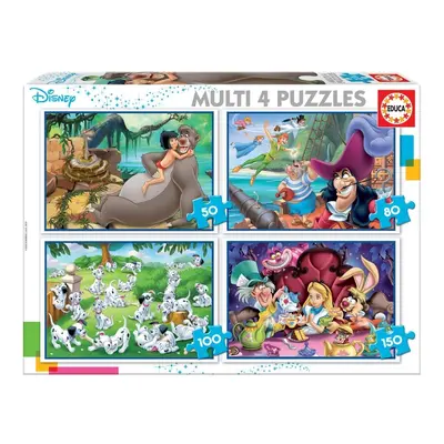 Puzzle Disney pohádky 4v1