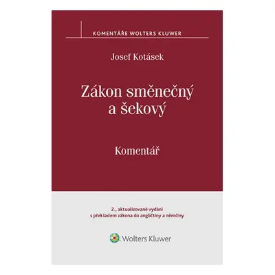 Zákon směnečný a šekový Komentář