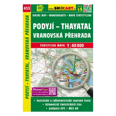 Podyjí - Thayatal, Vranovská přehrada 1:40 000