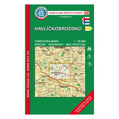 KČT 46 Havlíčkobrodsko 1:50 000