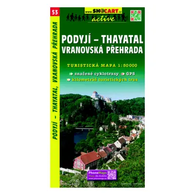 Podyjí - Thayatal, Vranovská přehrada 1:50 000