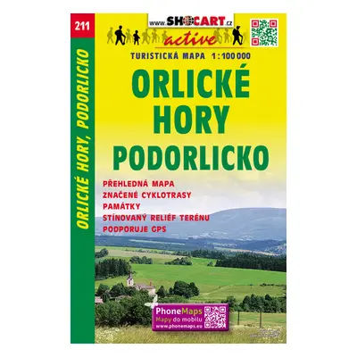 Orlické hory, Podorlicko 1:100 000