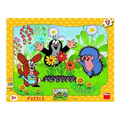 Puzzle deskové 12 Krtek zahradníkem