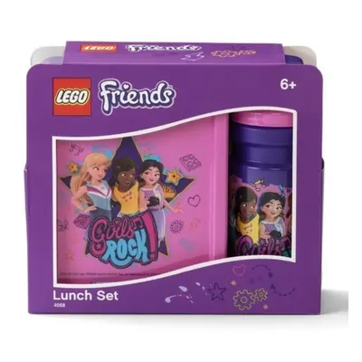 LEGO Friends Girls Rock svačinový set (láhev a box) fialová