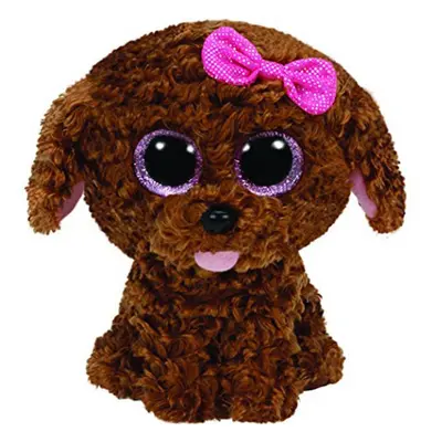 Beanie Boos Maddie pejsek hnědý s mašličkou 24 cm