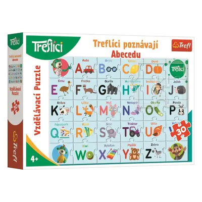 Puzzle Treflíci poznávají abecedu