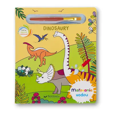 Maľovanie vodou Dinosaury