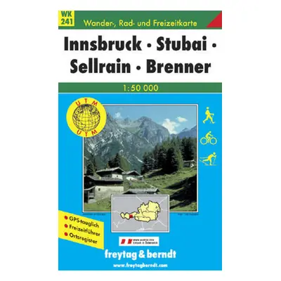 241 Innsbruck, Stubai, Selrain, Brenner 1:50 000