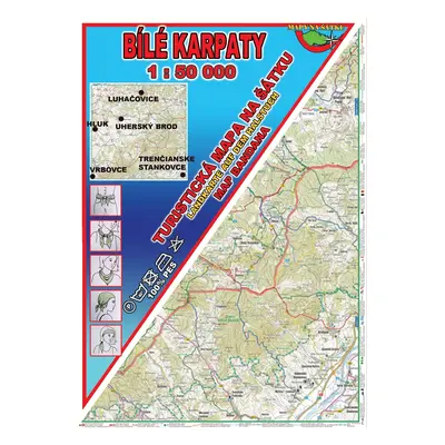 Bílé Karpaty Šátek s mapou