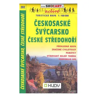 Českosaské Švýcarsko, České středohoří 1:100 000