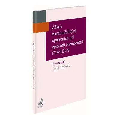 Zákon o mimořádných opatřeních při epidemii onemocnění COVID-19 Komentář