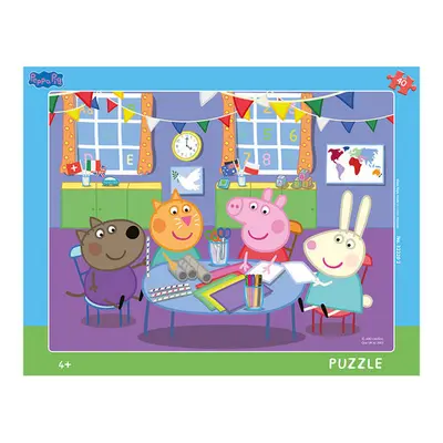 Puzzle 40 Peppa Pig Ve školce deskové