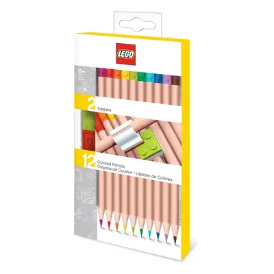 LEGO Pastelky, mix barev 12 ks s LEGO klipem