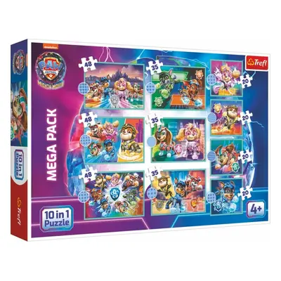 Puzzle Tlapková patrola ve velkofilmu MEGA PACK 10v1