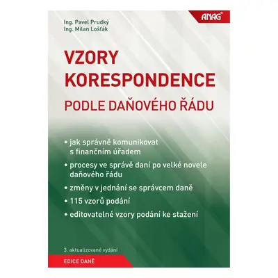 Vzory korespondence podle daňového řádu