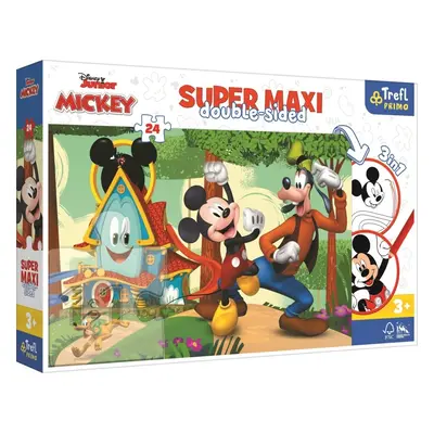 Oboustranné puzzle Mickeyho klubík SUPER MAXI