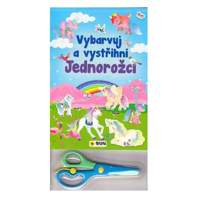 Vybarvuj a vystřihni Jednorožci