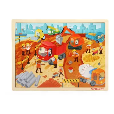 Dřevěné puzzle stavba