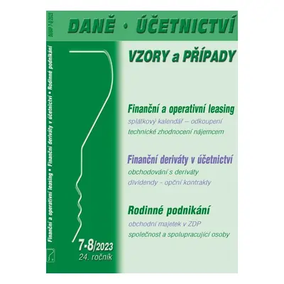 Daně, účetnictví, vzory a případy 7-8/2023