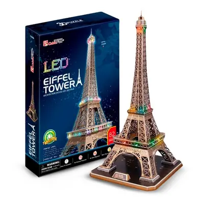 Puzzle 3D Eiffelova věž / led - 82 dílků