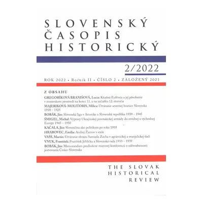 Slovenský časopis historický 2/2022