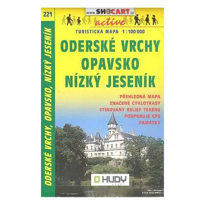 Opavsko, Oderské vrchy, Nízký Jeseník 1:100 000