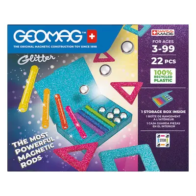 Stavebnice Geomag Glitter 22 pcs