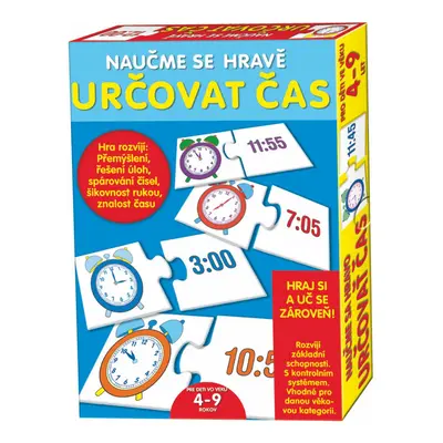 Puzzle deskové Naučme se hravě určovat čas