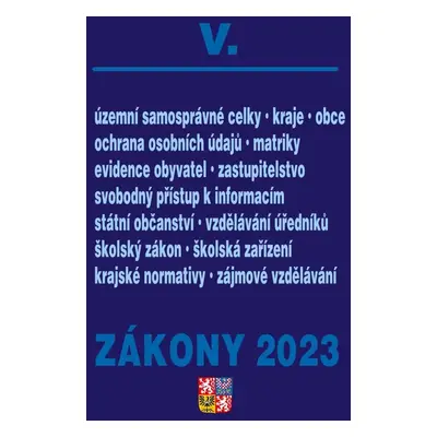 Zákony V 2023 – Veřejná správa, Školství