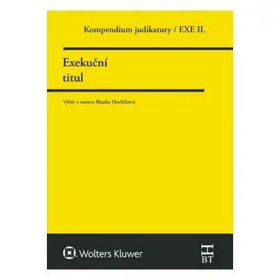 Kompendium judikatury Exekuční titul