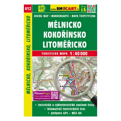 Mělnicko, Kokořínsko, Litoměřicko 1:40 000