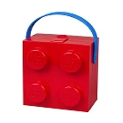 LEGO box s rukojetí červená