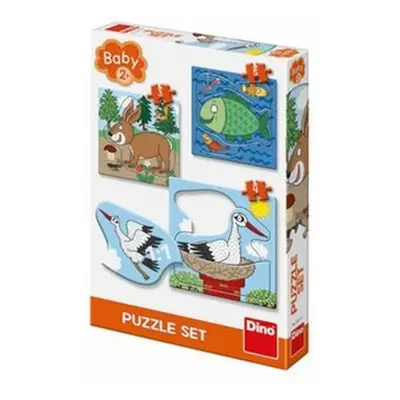 Baby puzzle SET Zvířátka Kde žijí?