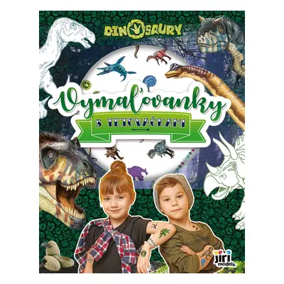 Vymaľovanky s tetovačkami Dinosaury