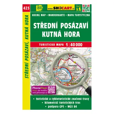 Střední Posázaví, Kutná Hora 1:40 000