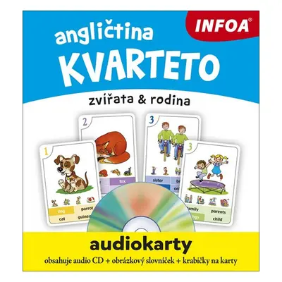 Angličtina kvarteto zvířata & rodina