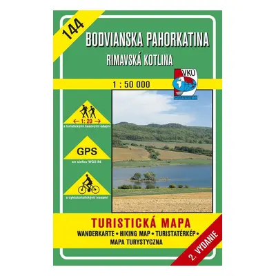 Bodvianska Pahorkatina Rimavská kotlina 1:50 000