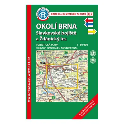 KČT 87 Okolí Brna, Slavkovské bojiště a Ždánický les