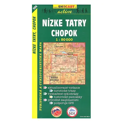 Nízké Tatry, Chopok 1:50 000