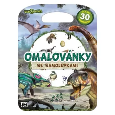 Omalovánky se samolepkami Dino