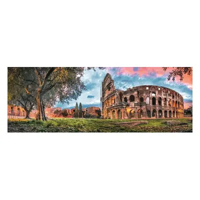 Panoramatické puzzle Koloseum za úsvitu