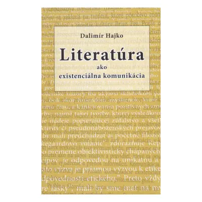 Literatúra ako existenciálna komunikácia