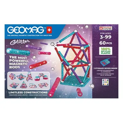 Stavebnice Geomag Glitter 60 pcs