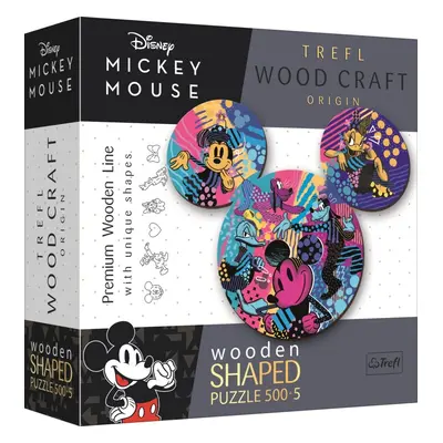 Dřevěné puzzle Mickey Mouse 505 dílků