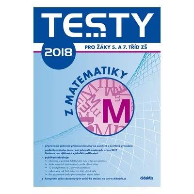 Testy 2018 z matematiky pro žáky 5. a 7. tříd ZŠ