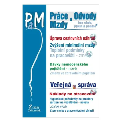 Práce a mzdy 2/2023 – Cestovní náhrady v roce 2023