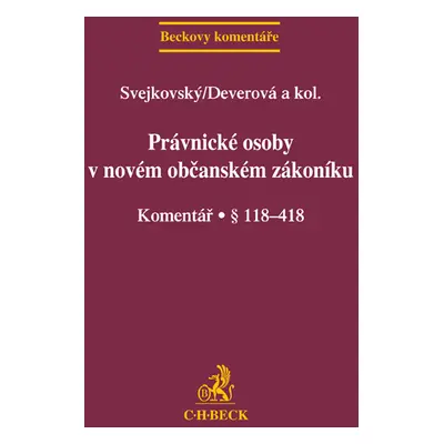 Právnické osoby v novém občanském zákoníku