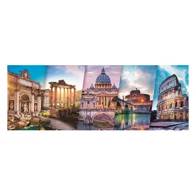 Panoramatické puzzle Cestování po Itálii 500 dílků