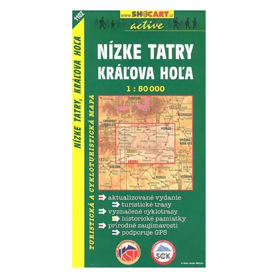 Nízké Tatry, Kráľova Hoľa 1:50 000