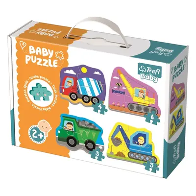 Baby puzzle Vozidla na stavbě 4v1